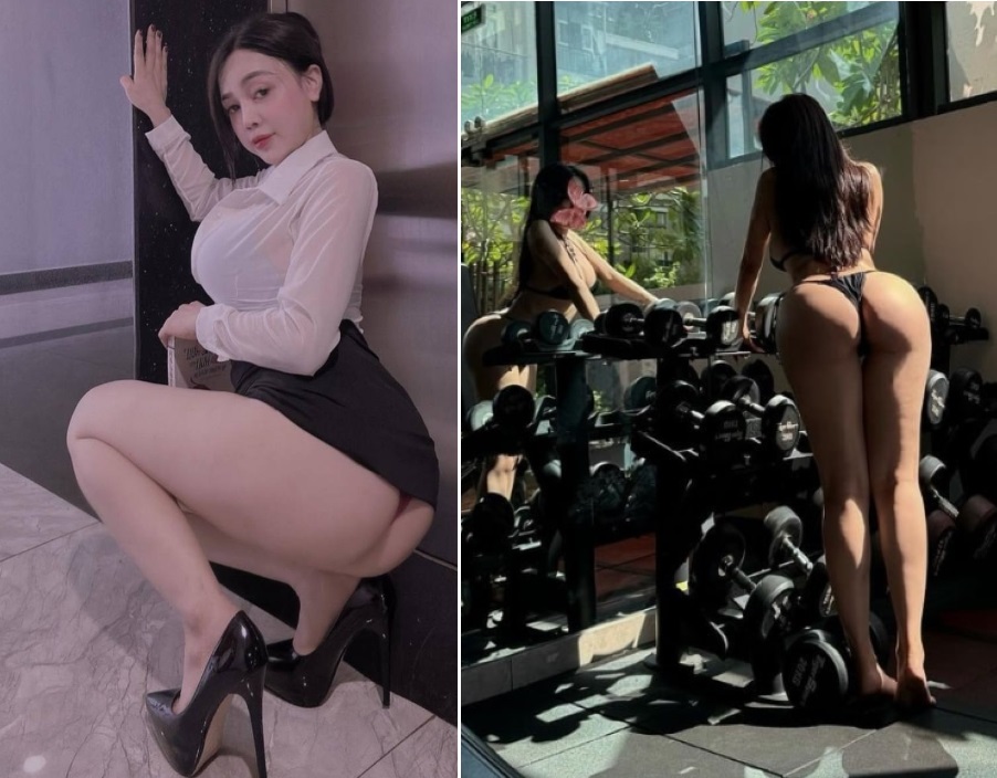 Gymer mông to bị cu dài địt mạnh rung lắc doggy cực phê